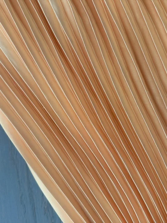 L'IDEE MAYA Yellow Gold Strapless Pleated Maxi Dress Stretch - US 8 - Picture 7 of 9